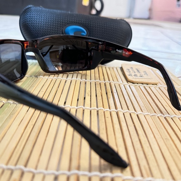 Costa Del Mar PERMIT Polarized Sunglasses|Tortoise/Carbon HI Definition NWT - Picture 7 of 16